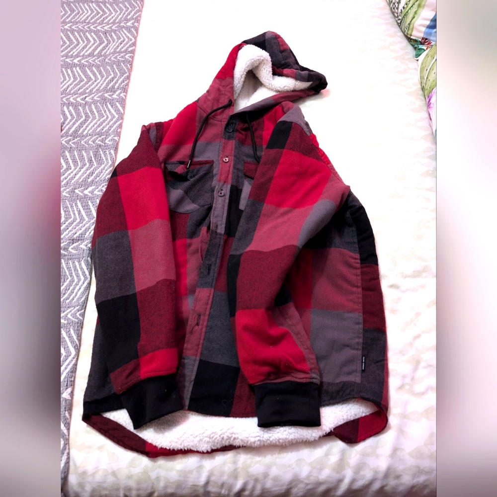 Woman's ocean current fuzzy lined hoodie